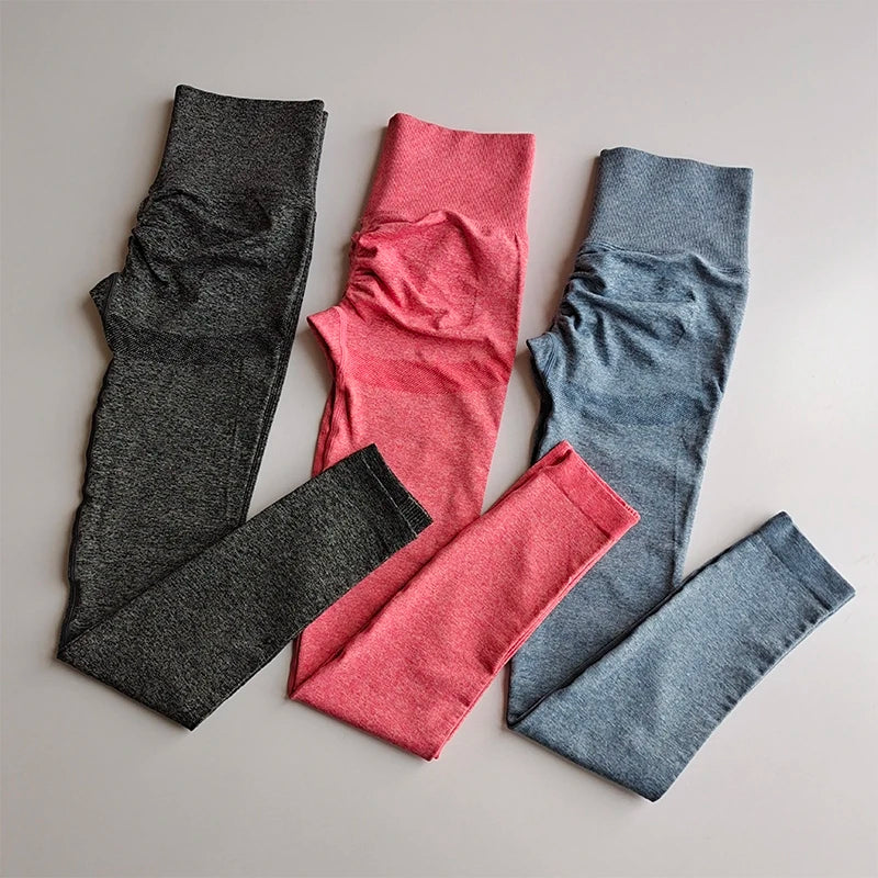 Women's High Waist Seamless Leggings Quick Dry Elastic Yoga Fitness Gym Jogging Pants Push up Leggings Sportswear