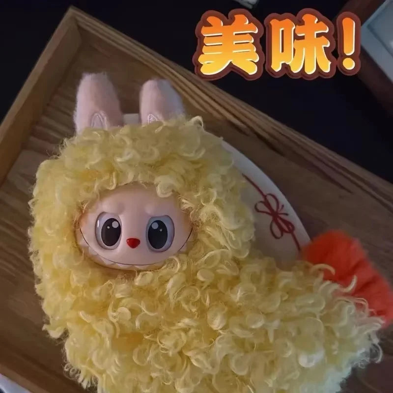 New Whimsy Fried Shrimp For Labubu Clothes Fitter V1 Exciting Macaron V3 Big Into Energy Clothes Pendant Accessory Toy Gifts