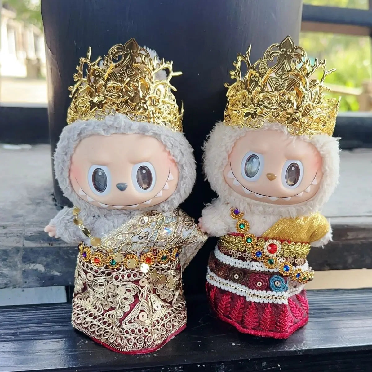 Thai clothing For Labubu big into energy V3 V1 V2 clothes with headband necklace For Ropa labubu doll