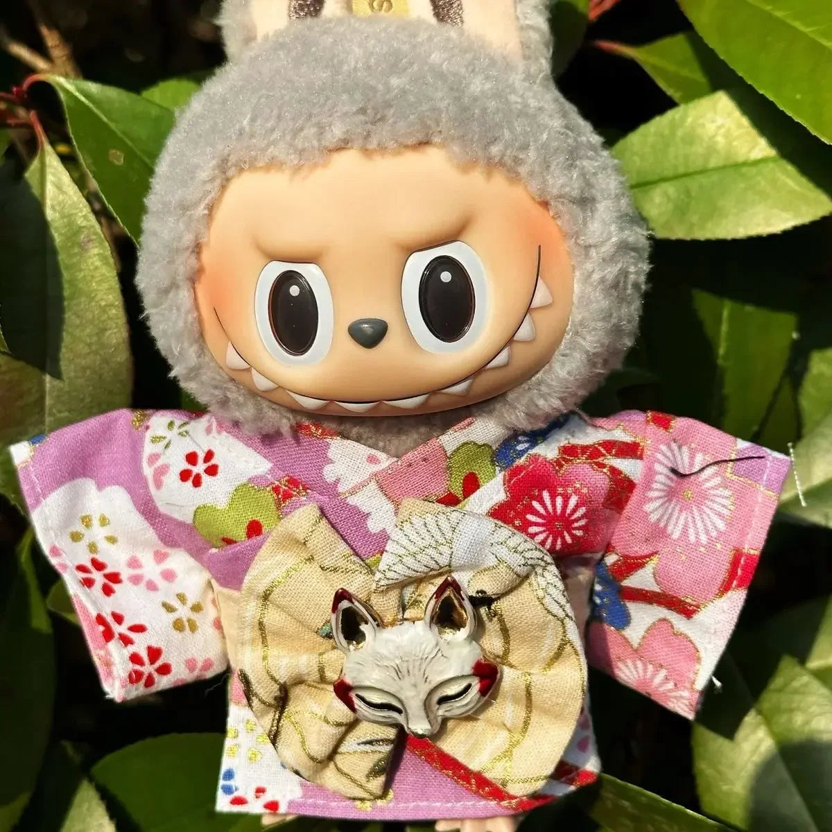 Labubu Doll Outfit Big Into Energy Style 15cm V3 Traditional Kimono Clothes Set for Ropa Labubu