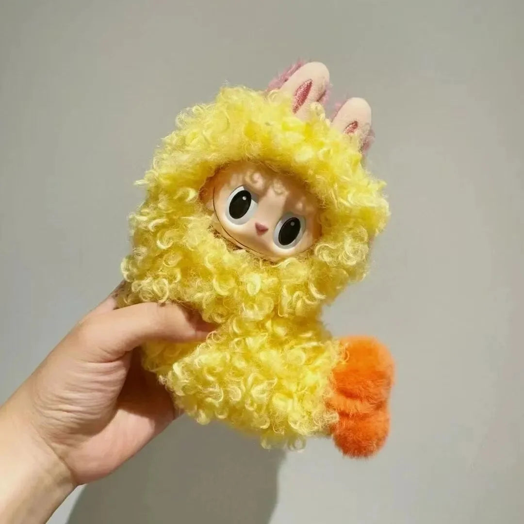 New Whimsy Fried Shrimp For Labubu Clothes Fitter V1 Exciting Macaron V3 Big Into Energy Clothes Pendant Accessory Toy Gifts