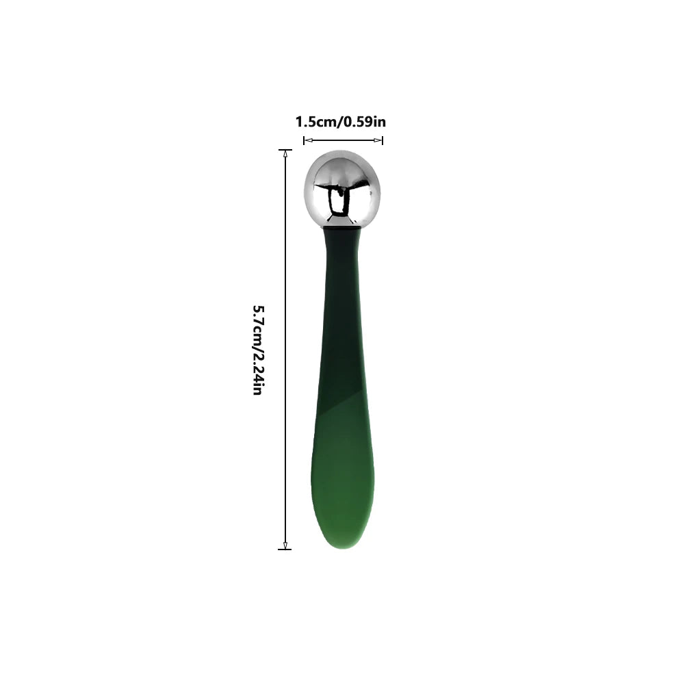2in1 Mini Eye Massage Stick Face Lifting Massage Anti Cream Eye Pouch Dark Circles Spoon Applicator Facial Mixing Scoop Tool