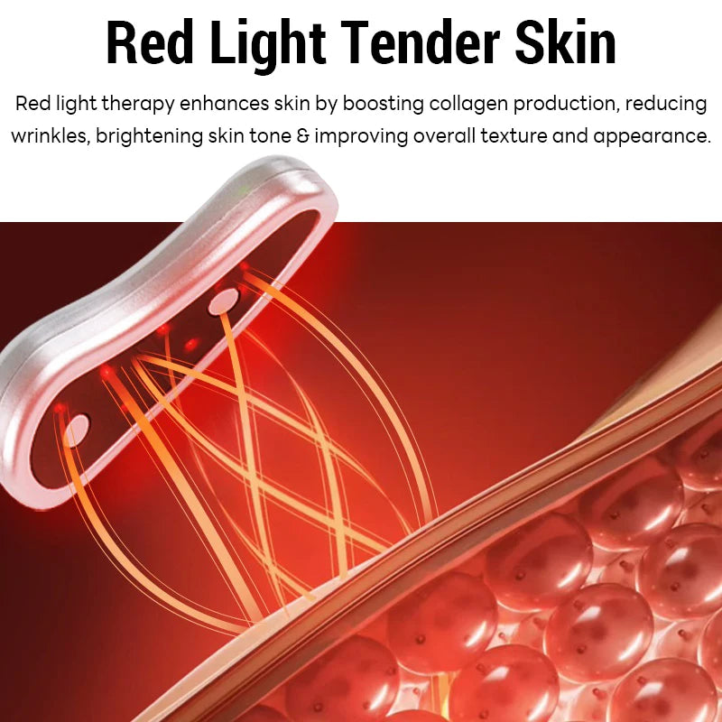 EMS Pulse Micro-current Led Red Light Eye Care Therapy Device Eye Massager For Treatment Under Eye Wrinkle To Relieve Fatigue