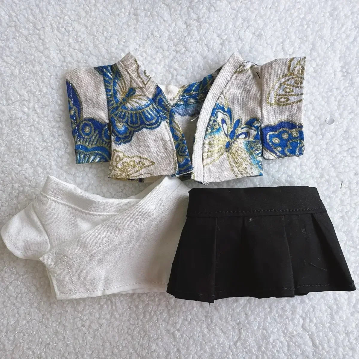 Labubu Doll Outfit Big Into Energy Style 15cm V3 Traditional Kimono Clothes Set for Ropa Labubu