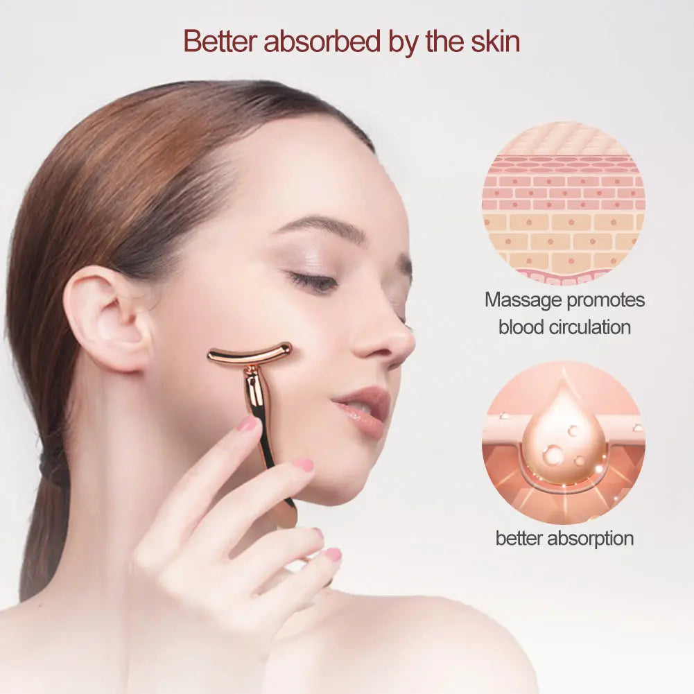 2in1 Mini Eye Massage Stick Face Lifting Massage Anti Cream Eye Pouch Dark Circles Spoon Applicator Facial Mixing Scoop Tool