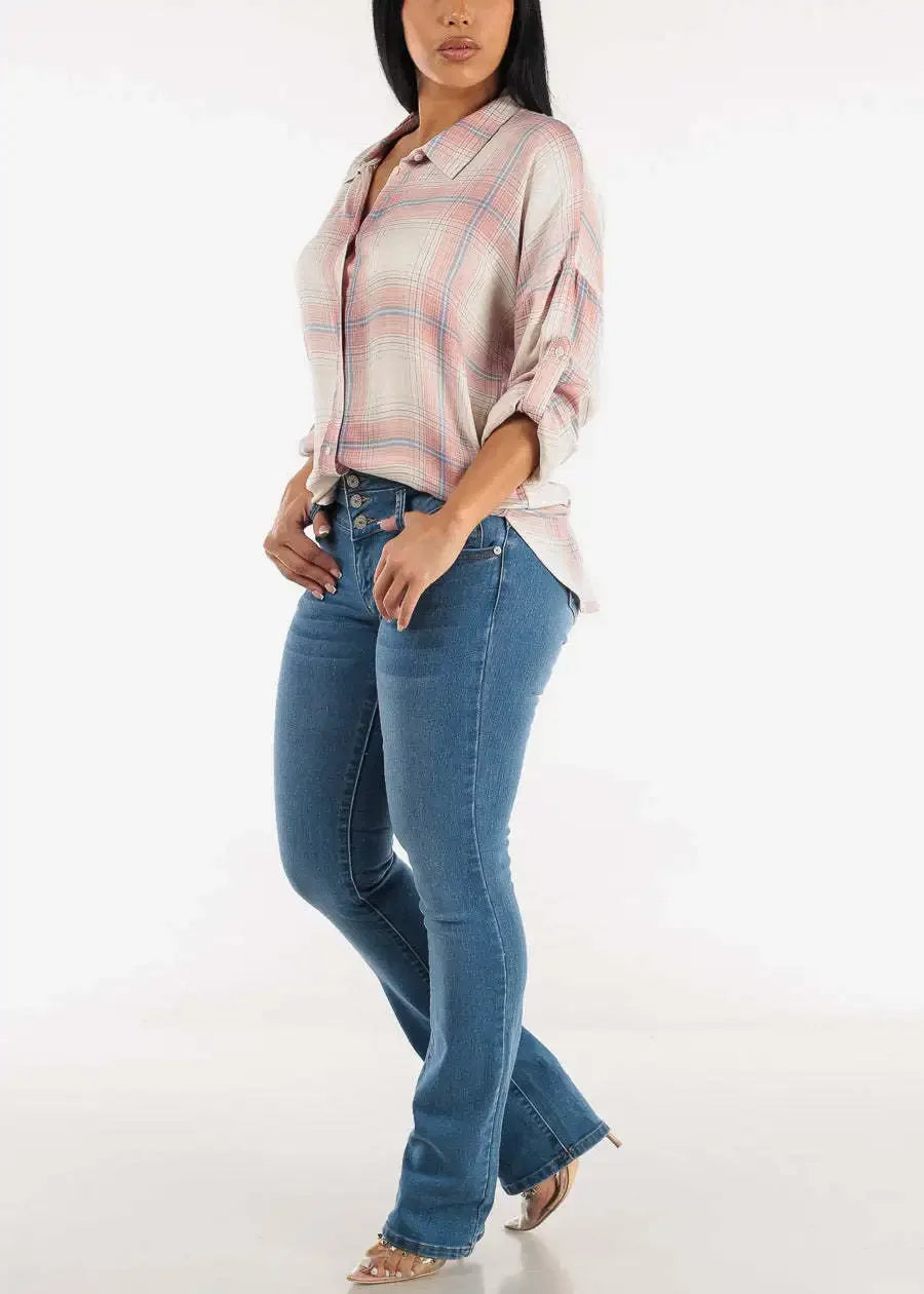 Spring 2025 Sexy Slimming Women's Elastic Jeans Butt Lifting High Waist Denim Pants Fashionable Trendy Female Clothing