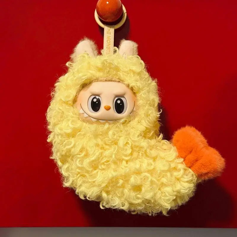 New Whimsy Fried Shrimp For Labubu Clothes Fitter V1 Exciting Macaron V3 Big Into Energy Clothes Pendant Accessory Toy Gifts