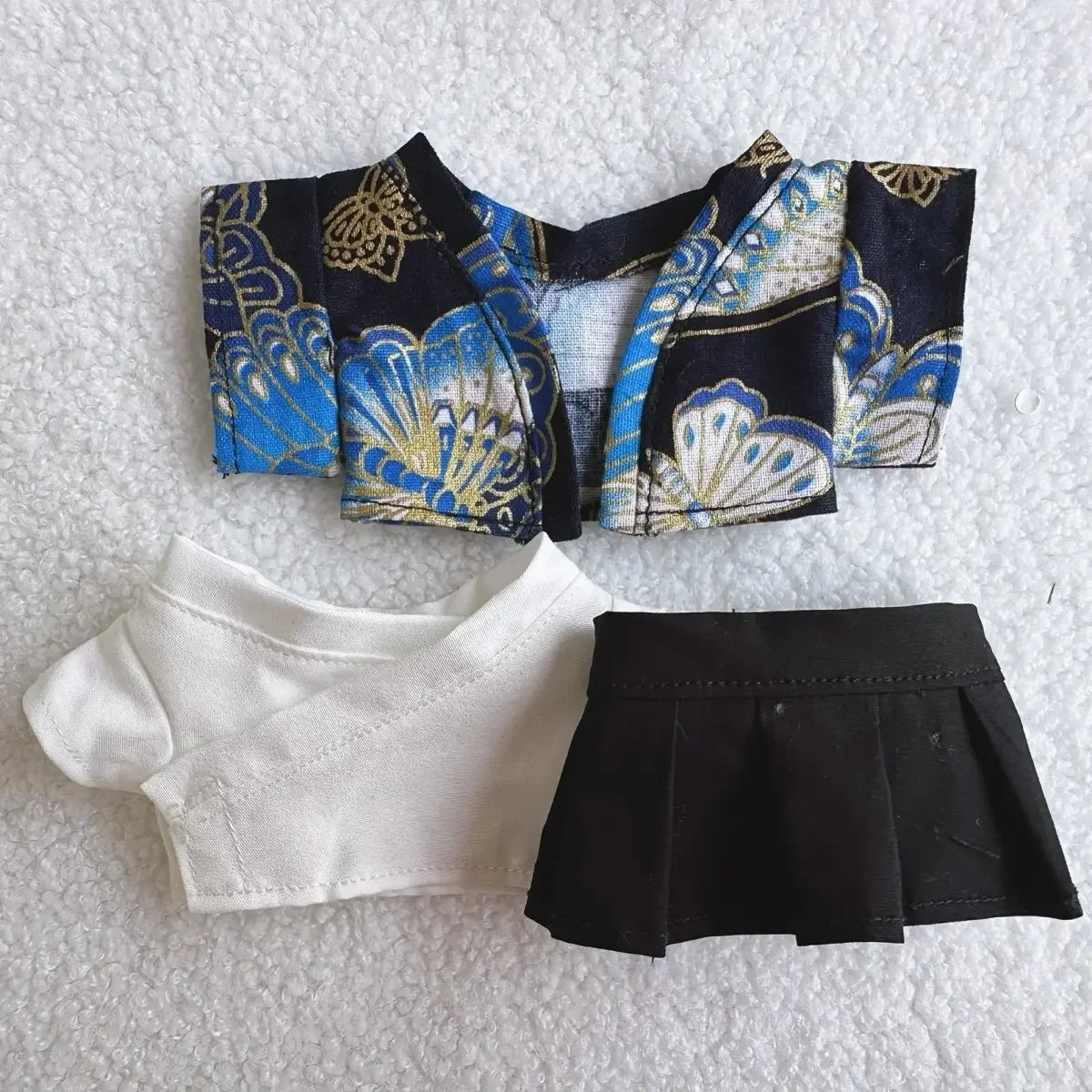 Labubu Doll Outfit Big Into Energy Style 15cm V3 Traditional Kimono Clothes Set for Ropa Labubu