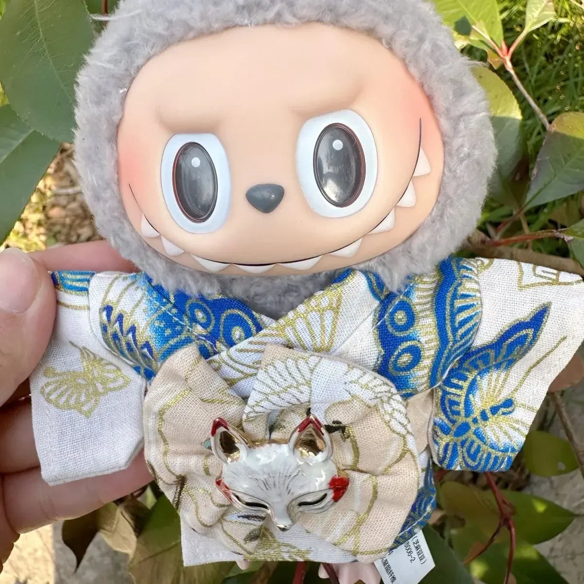 Labubu Doll Outfit Big Into Energy Style 15cm V3 Traditional Kimono Clothes Set for Ropa Labubu