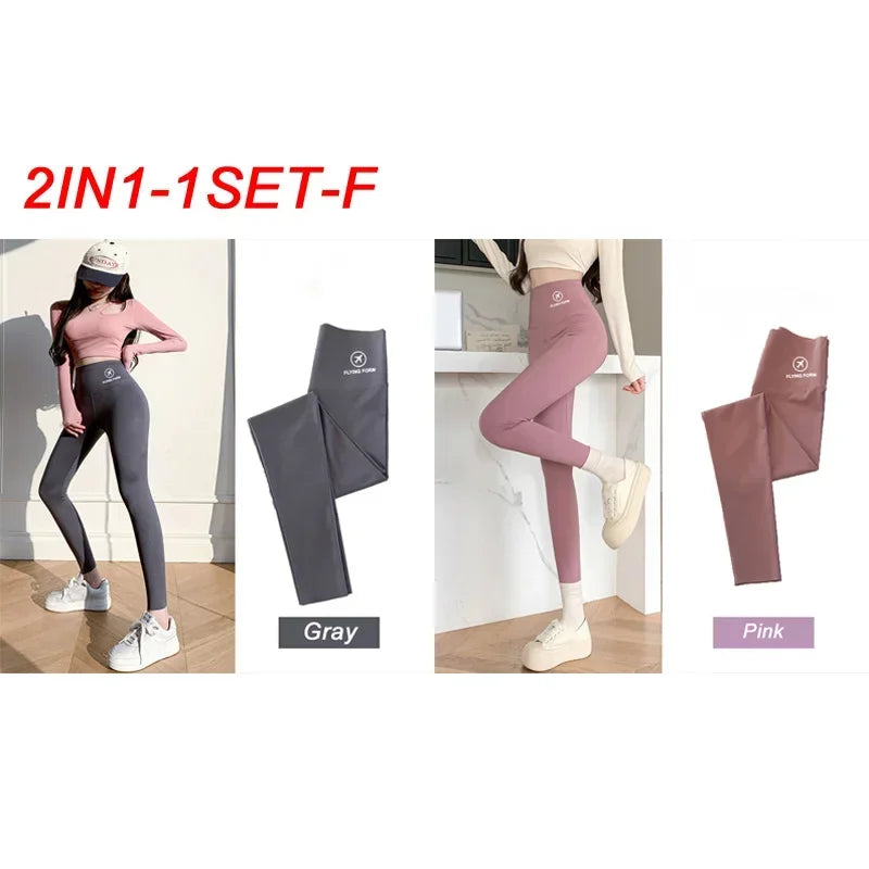 M-XL Shark pants women wear spring autumn winter thin high-waisted belly lift hip yoga Barbie tights small feet black leggings