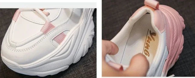Original High on Platform Lace Up Shoes for Women 2025 New Korean Stylish Deals Aesthetic Daily Routine Trends 39 Woman Footwear