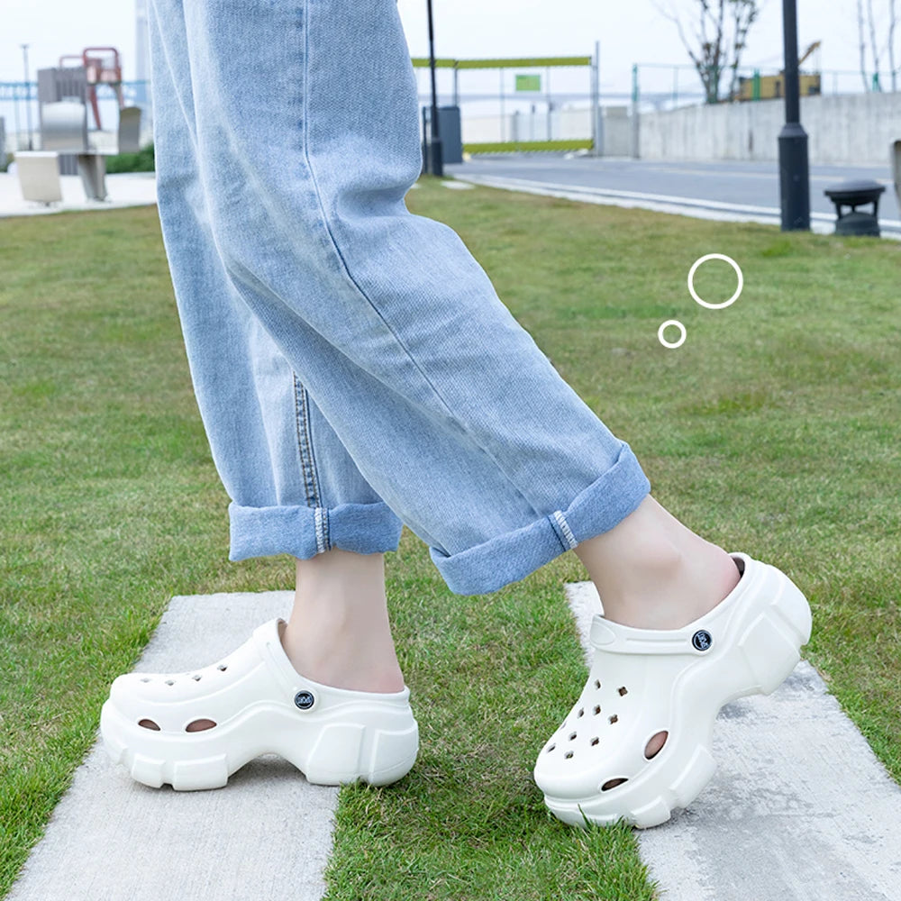 BASATU Women's Sandals Summer Slippers Flat Sandals 8cm Platform Sandals Women Heels Sandals Women Shoes Zapatos Sandalias