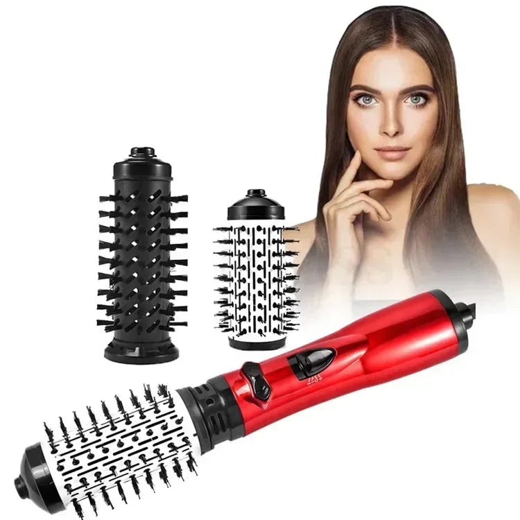 3 in 1 Rotating Hair Dryer Electric Comb Hair Straightener Brush Dryer Brush Hot Air Comb Negative Ion Hair Styler Comb
