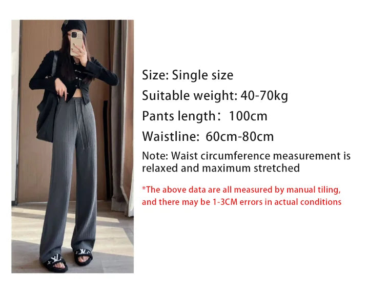 2025 Summer Puff Cloud Pants Comfortable Women High Waist Draped Straight Casual Pants Cloud Puff Wide Leg Running Pants