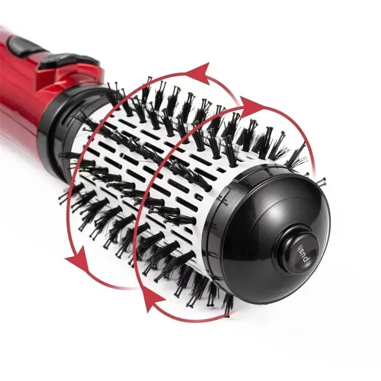 3 in 1 Rotating Hair Dryer Electric Comb Hair Straightener Brush Dryer Brush Hot Air Comb Negative Ion Hair Styler Comb