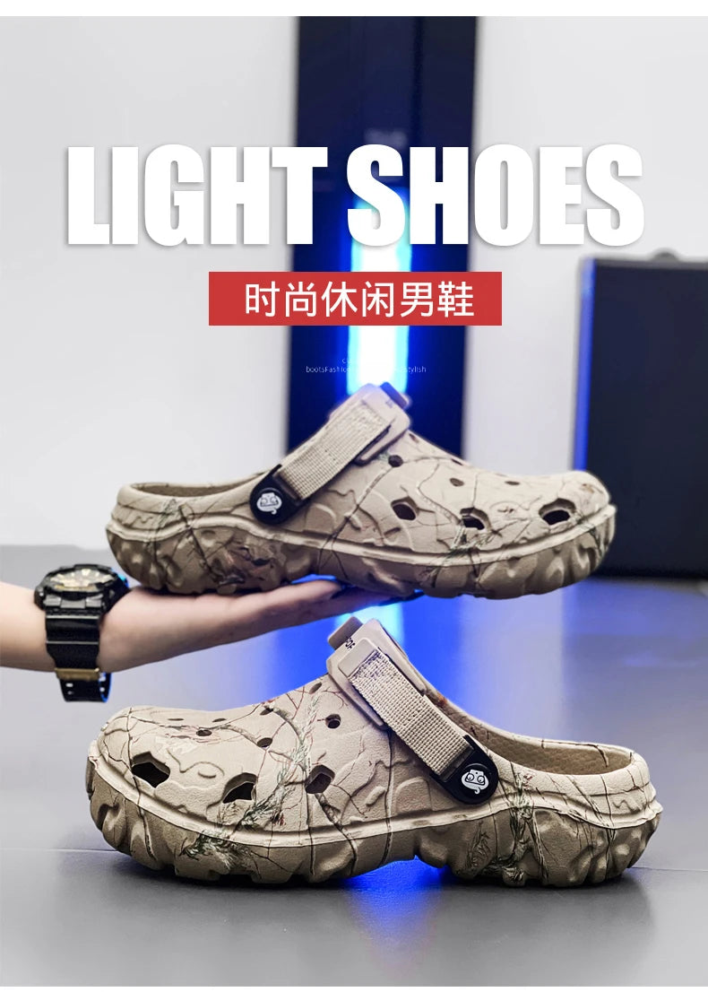Men Shoes Slippers Men Garden Flat Sandals Platform Sandals Man Summer Sandals 2024 Male Sneakers Outdoor Flip Flops Home Clogs