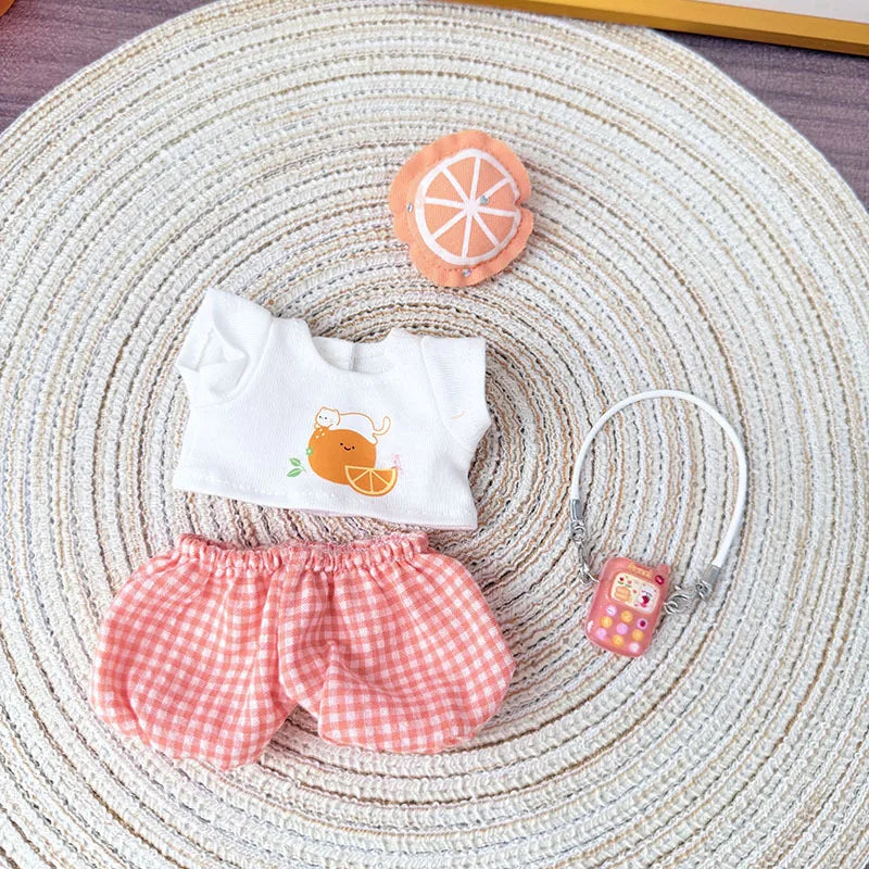Labubu 3.0 Big Into Energy Doll Clothes 4-piece Set for Refreshing Summer Outfits Suitable for Ropa Labubu