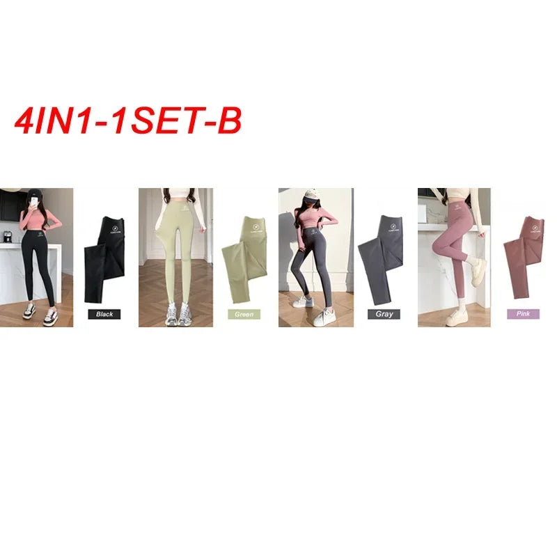M-XL Shark pants women wear spring autumn winter thin high-waisted belly lift hip yoga Barbie tights small feet black leggings