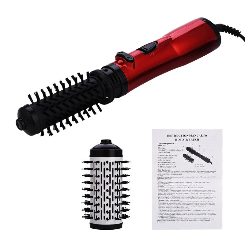 Electric Hair Styling Powerful Hair Dryer Brush Curl and Straighten and Curling Hair Professional Hot Air Brush