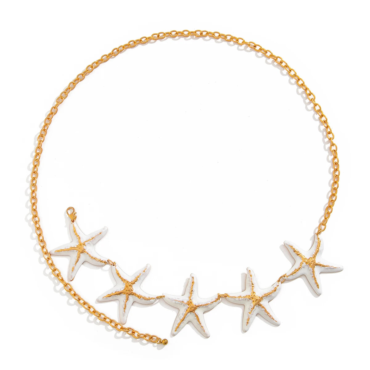 KunJoe Sexy Creative Beach Starfish Waist Chain for Women Bohemian Star Belly Chain Summer Body Jewelry Bikini Dress Belt New