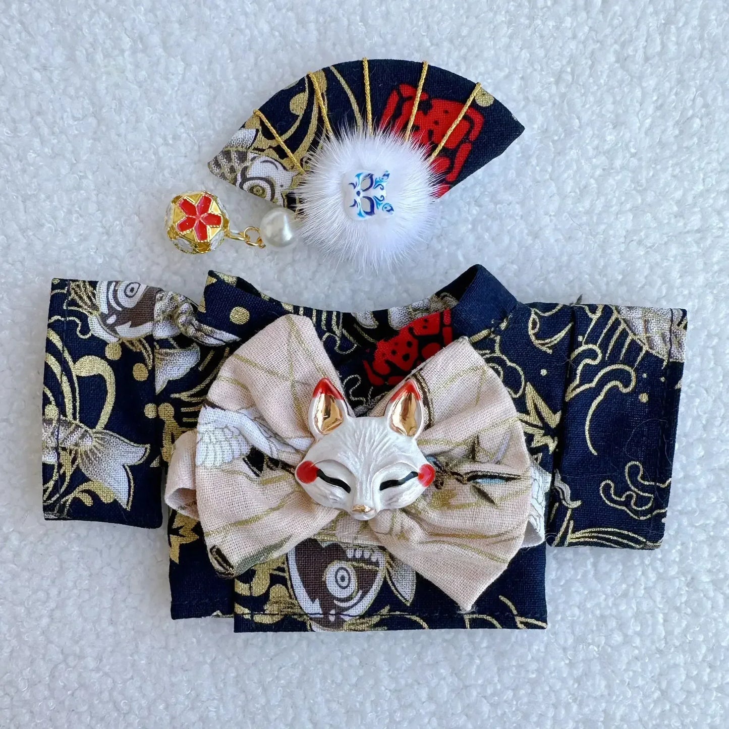 Labubu Doll Outfit Big Into Energy Style 15cm V3 Traditional Kimono Clothes Set for Ropa Labubu
