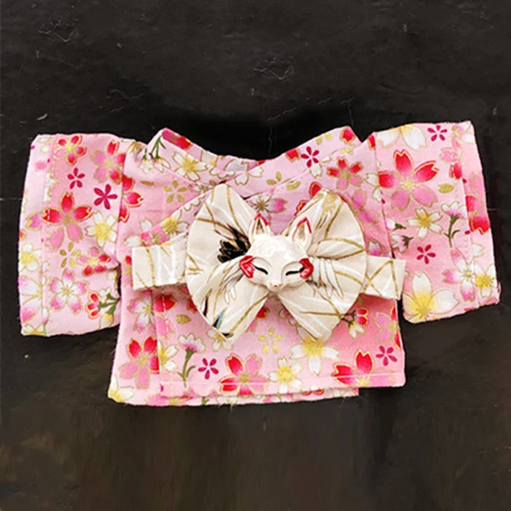 Labubu Doll Outfit Big Into Energy Style 15cm V3 Traditional Kimono Clothes Set for Ropa Labubu