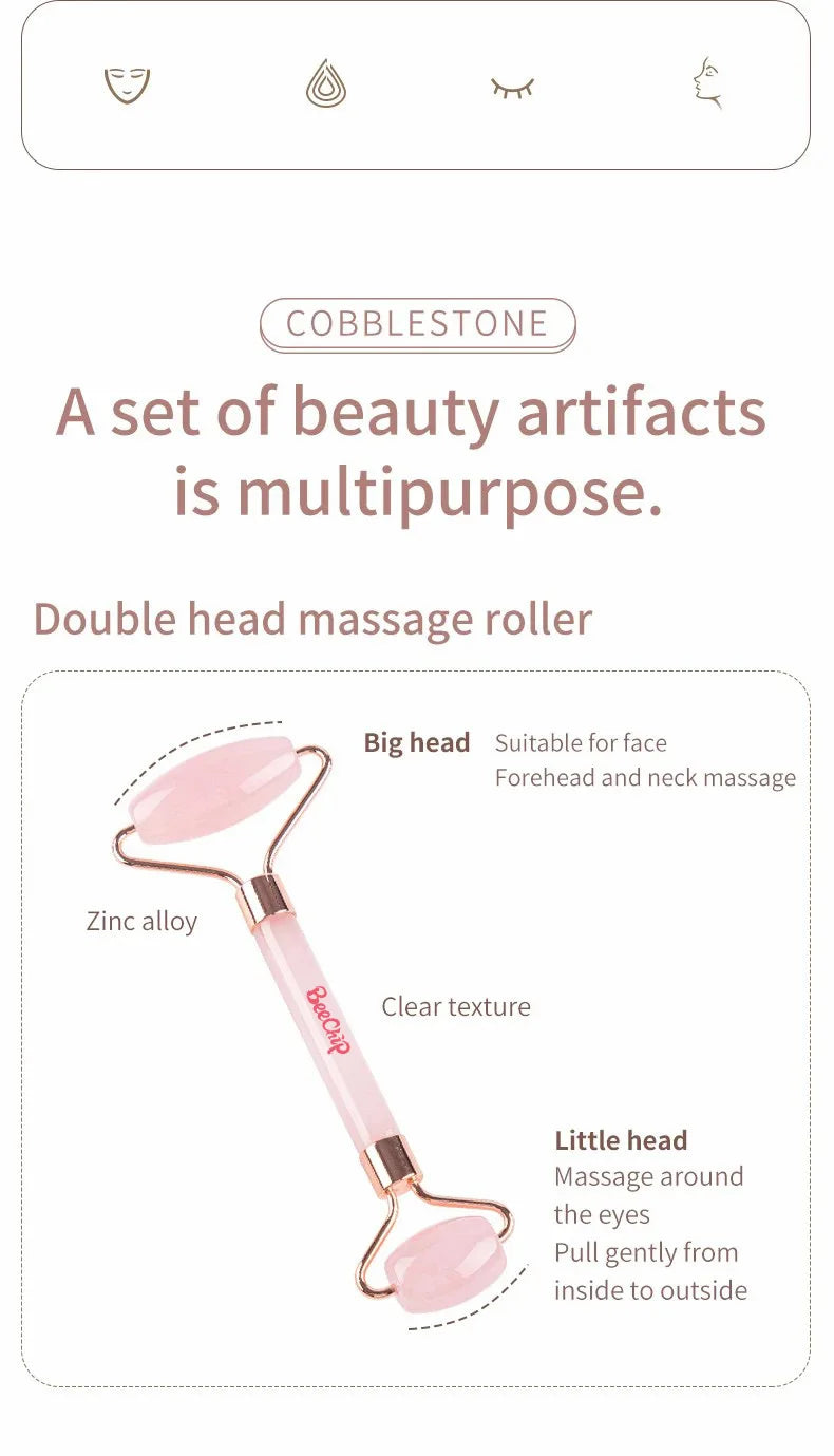 Roller & Gua Sha, Face Roller, Facial Roller Skin Care Tools Massager Resin Facial Massage For Face, Eyes, Neck, Body