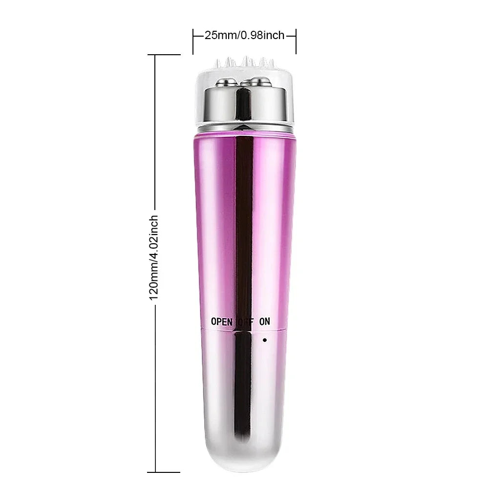 Mini Eye Massager – Electric Anti-Wrinkle & Anti-Aging Eye Massager for Dark Circles, with 4 Replaceable Heads