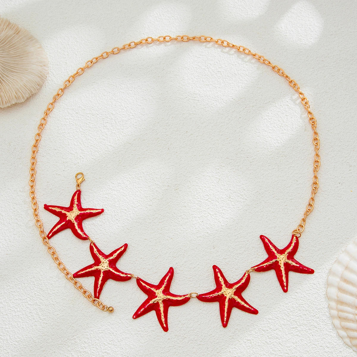 KunJoe Sexy Creative Beach Starfish Waist Chain for Women Bohemian Star Belly Chain Summer Body Jewelry Bikini Dress Belt New
