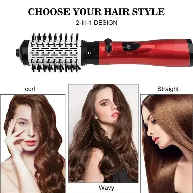 3 in 1 Rotating Hair Dryer Electric Comb Hair Straightener Brush Dryer Brush Hot Air Comb Negative Ion Hair Styler Comb