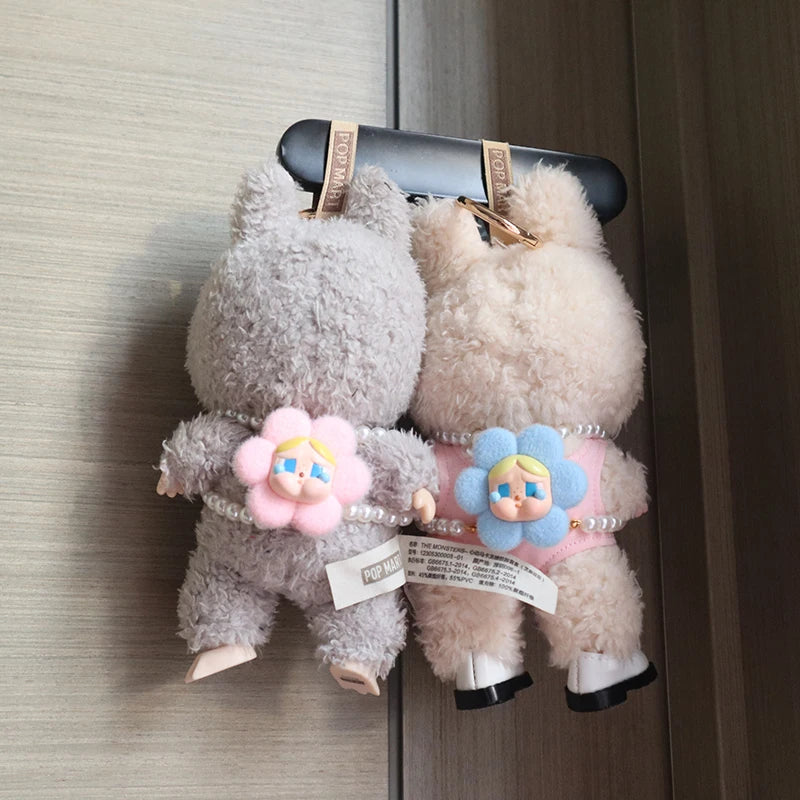 Labubu V3 The Monsters Big Into Energy Series Vacation Style Swimsuit Diving Goggles Labubu Cry Baby mini Pearl Backpack