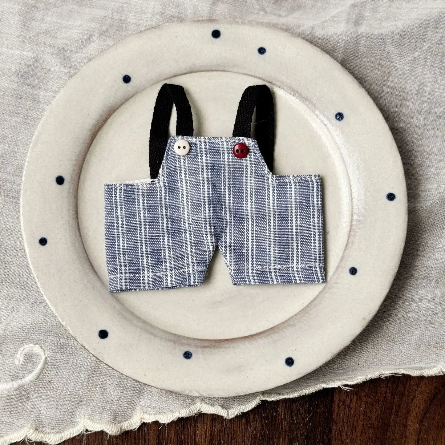 Retro Trend Camera Suit Pants Striped Overalls For labubu big into energy For Ropa labubu V3 V2 V1 doll clothes Accessories