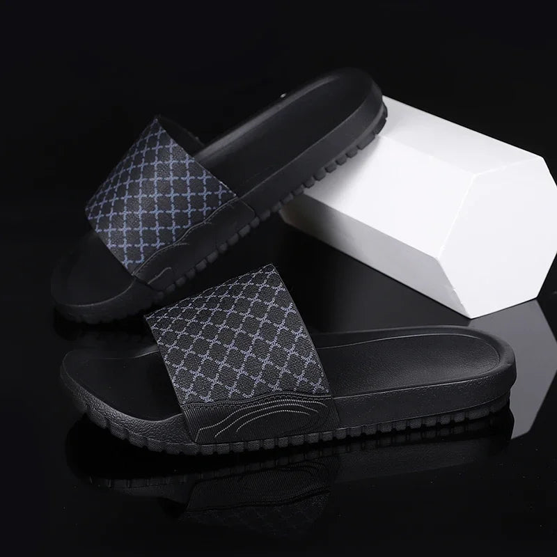 Genuine Mens Slipper for Men Eva Sole Slippers Walk Around Home Summer Man Slippers Luxury 2024 Summer Men's Sandals Slipers