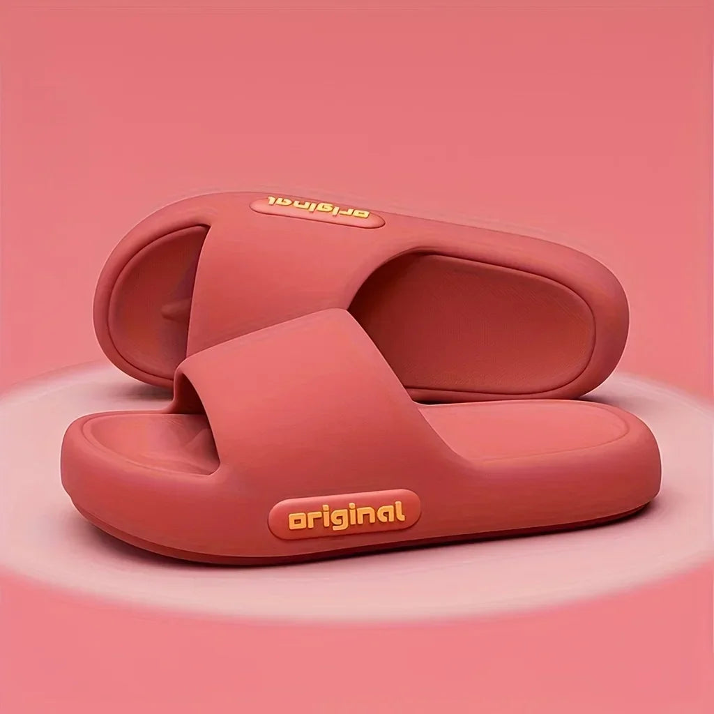 Women's Soft Slippers Thick-Soled Anti-Slip Indoor Outdoor Home Bathroom Relaxing Comfortable Cushioned Sandals,slippers woman