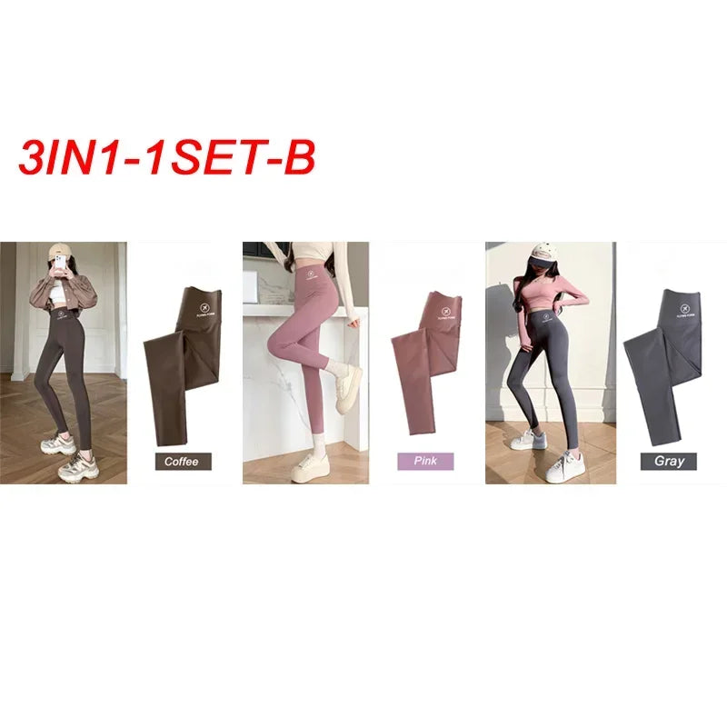M-XL Shark pants women wear spring autumn winter thin high-waisted belly lift hip yoga Barbie tights small feet black leggings