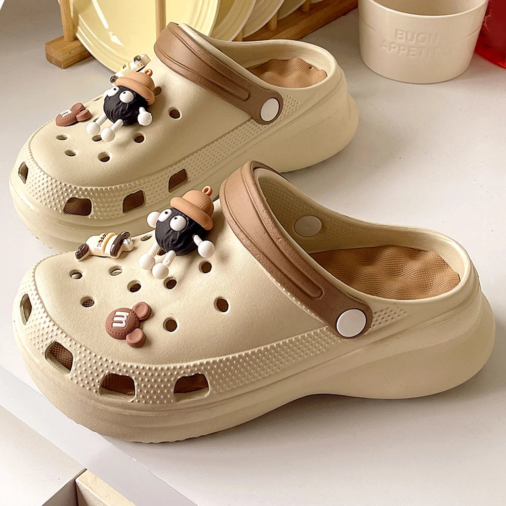 BASATU Women's Sandals Summer Slippers Flat Sandals 8cm Platform Sandals Women Heels Sandals Women Shoes Zapatos Sandalias