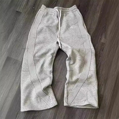 Y2k Embroidered Black Gray Casual Pants Camo Functional Tactical Functional Men's Women's Premium Jogging Drawstring Sweatpants