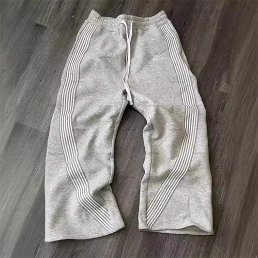 Y2k Embroidered Black Gray Casual Pants Camo Functional Tactical Functional Men's Women's Premium Jogging Drawstring Sweatpants