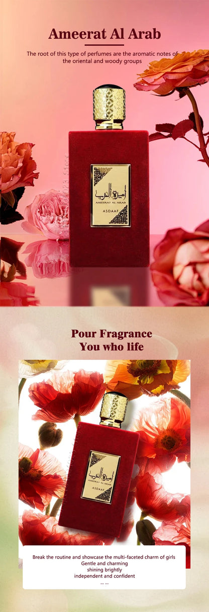 Lattafa Asdaaf Ameerat Al Arab Eau de Parfum Spray For Women Original High Quality Arabian Perfume Longlasting Attract Women Men