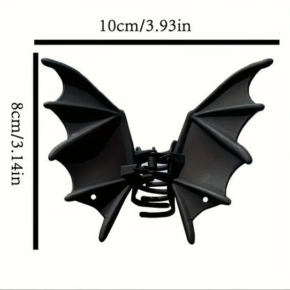 Halloween Party Cool Bat Lady Metal Hairpin Punk Style Ball Party Braiding Small Design Shark Clip Dress up Hair Accessories