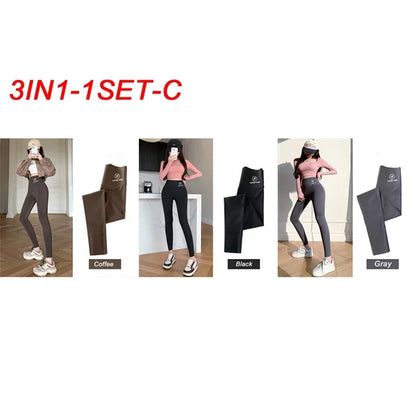 M-XL Shark pants women wear spring  autumn winter thin high-waisted belly lift hip yoga Barbie tights small feet black leggings