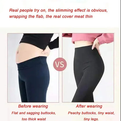 M-XL Shark pants women wear spring  autumn winter thin high-waisted belly lift hip yoga Barbie tights small feet black leggings