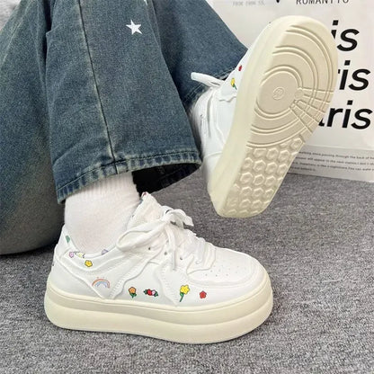 Stylish Light Trends 2025 Round Toe High on Platform Shoes for Women Designer Luxury Daily Routine New In 39 Woman Footwear Sale