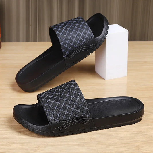 Genuine Mens Slipper for Men Eva Sole Slippers Walk Around Home Summer Man Slippers Luxury 2024 Summer Men's Sandals Slipers