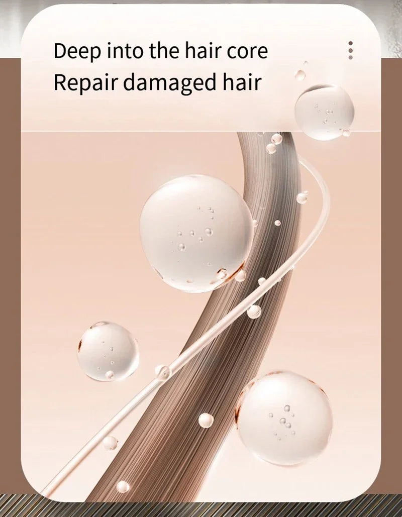 Portable Wireless Electric Hair Brush Heating Hair Straightener  2 IN 1 Home Travel Womem Anti-scalding Hair Straight Curly Comb