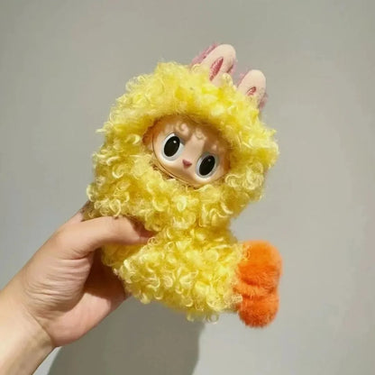 New Whimsy Fried Shrimp For Labubu Clothes Fitter V1 Exciting Macaron V3 Big Into Energy Clothes Pendant Accessory Toy Gifts