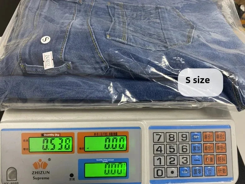 Spring 2025 Sexy Slimming Women's Elastic Jeans Butt Lifting High Waist Denim Pants Fashionable Trendy Female Clothing
