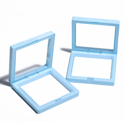 Black 3D Free Stand Suspension Floating Case Frame Membrane Display For Jewelry Storage Ring Earrings Necklace Accessories Box