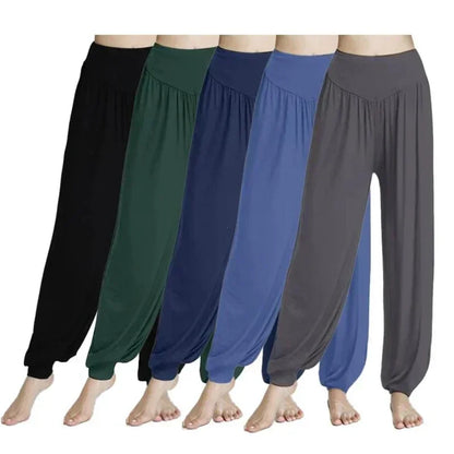 1PCS Women's Elastic Loose Casual Cotton Soft Yoga Sports Dance Pants Comfortable And Breathable