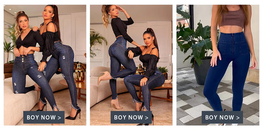 New Leggings Pants for Women High Waisted Skinny Pants Slim Fit Stretchy Fashion Length Trousers Hip Lifter Sexy Charming Curves
